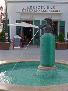 Jedlik Fountain, Gyor