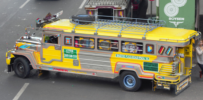 A colourful jeepney in Baguio