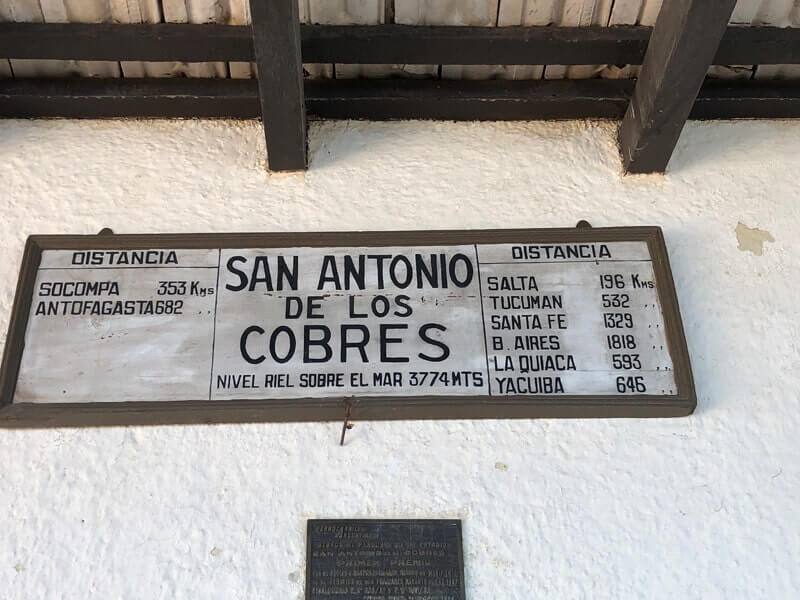 Journey's start - San Antonio de los Cobres Station
