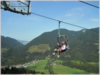 Vitranc chairlift in Kranjska Gora, Slovenia