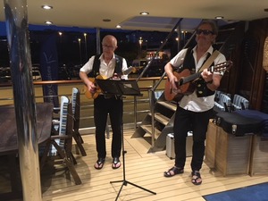 Local Croatian duo provided the onboard entertainment one evening