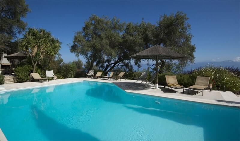 Shared swimming pool, Loggos Mills, Paxos - photo by GIC The Villa Collection