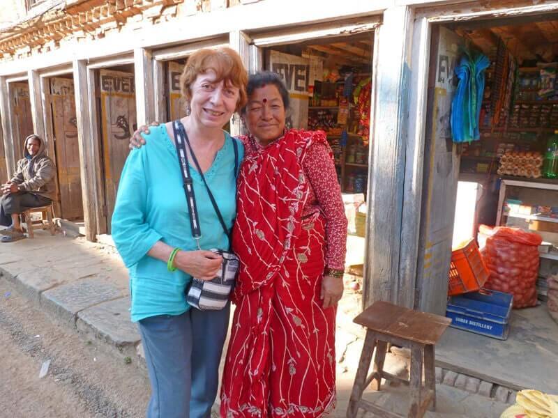 Making friends in Nepal