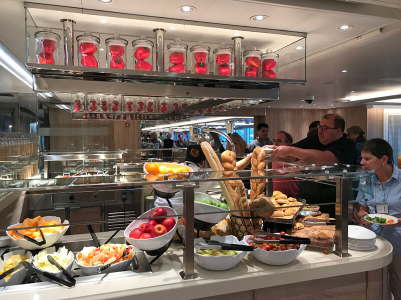 Nieuw Statendam Lido Market self-serve buffet