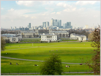 London Skyline incl. Royal Naval College Domes