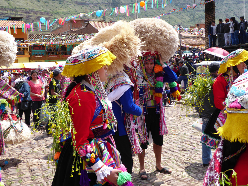 Local dancers at the Water Festival in Pisac