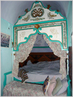 Our guide's father's bedroom in the house we were shown in Hammamet medina