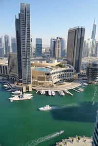 View over Dubai Marina - InterContinental Dubai Marina