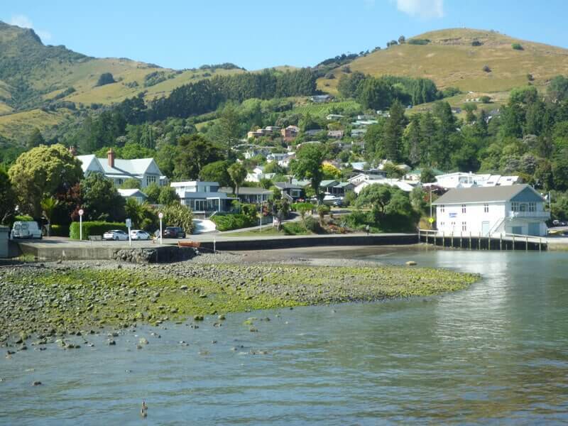 Akoroa shoreline, South Island, New Zealand
