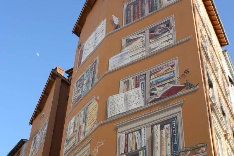 Painted Wall Bibliotheque de la Cite Lyon