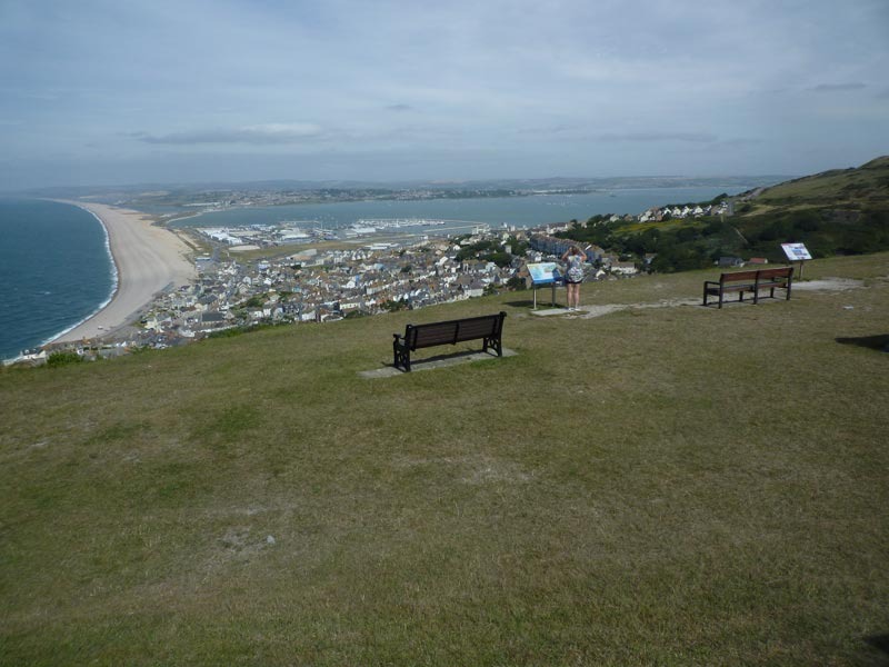 View over Chesil Beach