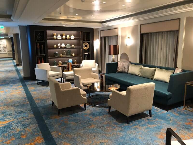 Relaxing lounges on board