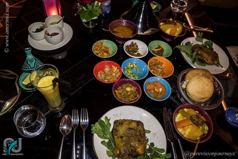 Moroccoan cuisine at Dahbi Restaurant at Movenpick Hotel