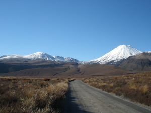 Road to Mt Tongariro