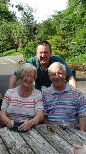 Ron and Wendy Bibby with Jesse from Dementia Adventure