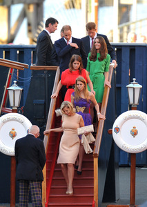 Royal Family leave Britannia