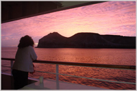 The Sea of Cortez is also called the Red Wine Sea. At sunrise you can see why.