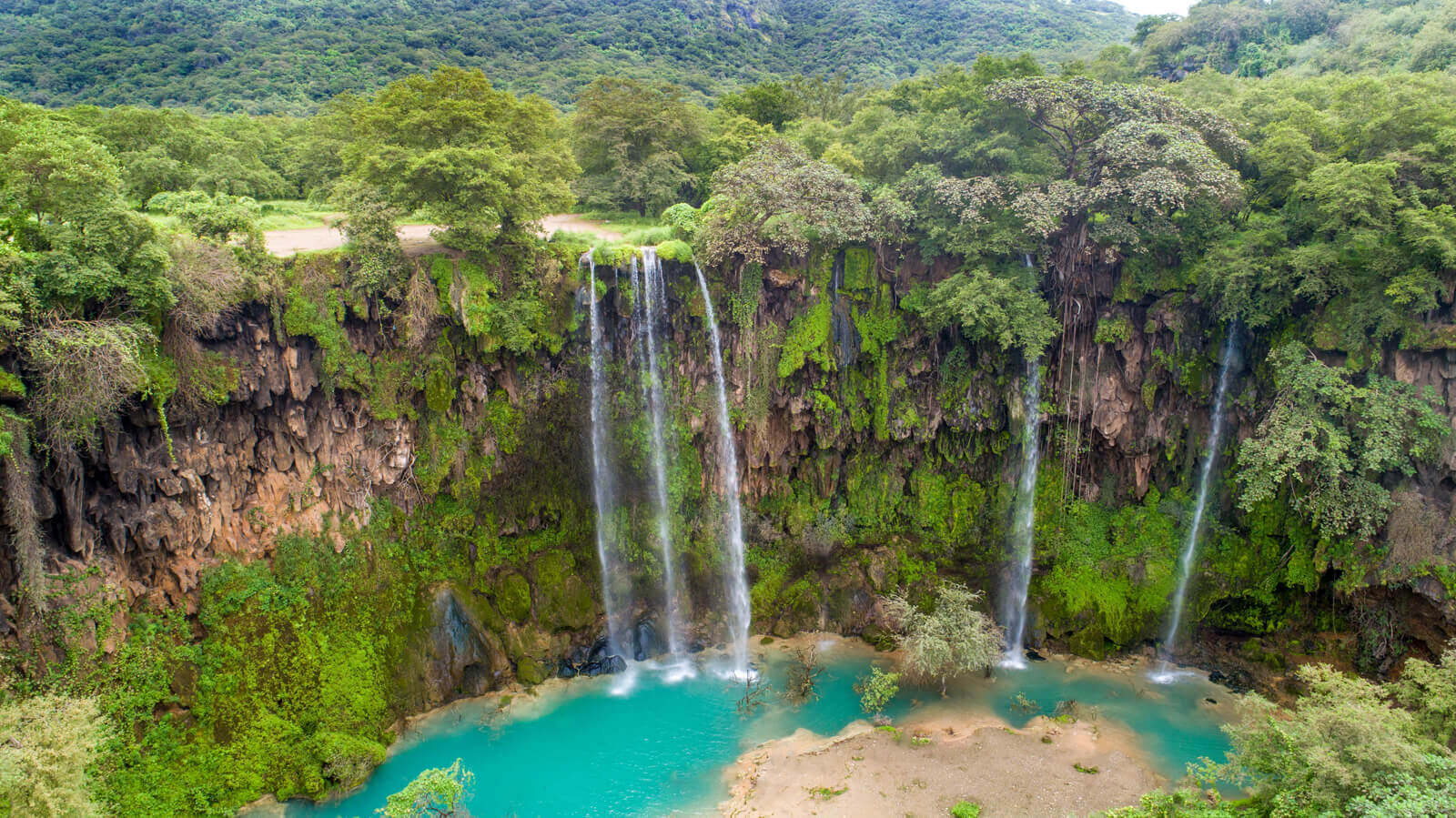 Ayn Athum Waterfalls in Salalah