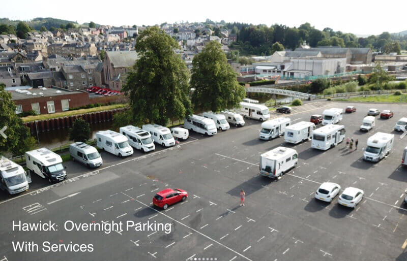 Hawick overnight parking with services