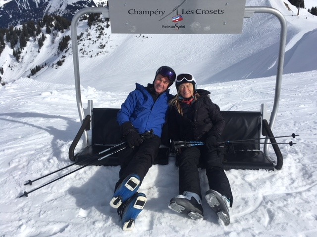 Skiing in Champery