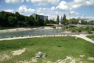 Sunning by the Isar