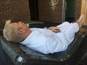 The Spa's heated loungers were made for relaxation