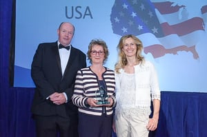 Peter Shanks (Imagine Cruising), Pamela Newman (on behalf of the USA Tourist Board), and Debbie Marshall