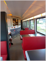 Vienna to Salzburg restaurant carriage