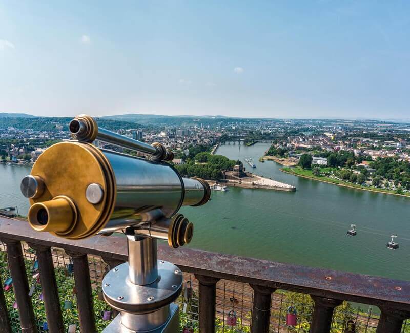 View from Ehrenbreitstein Fortress, Koblenz