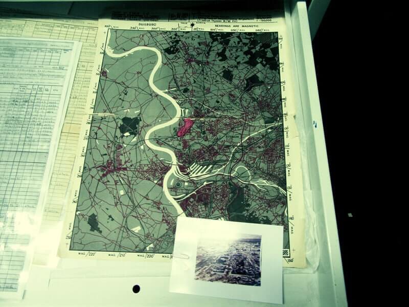 Original bomber Germany target map