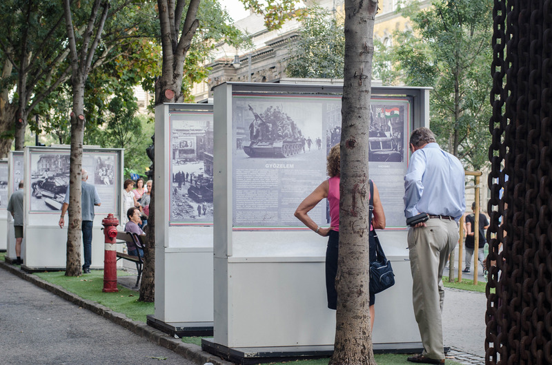 An open-air exhibition in Budapest