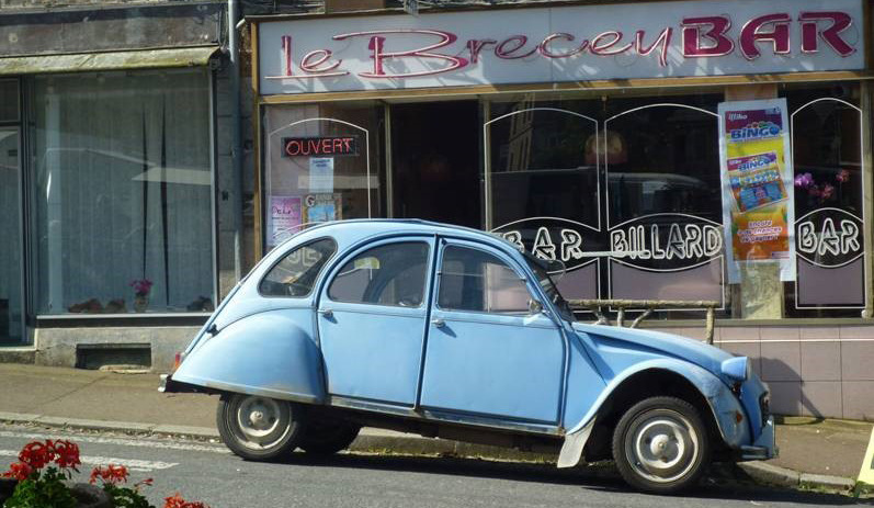 Cafe in Brecey, Normandy