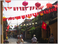 New Year decorations in AnHoi, Vietnam