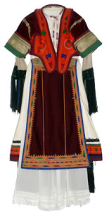 A traditional Corfiot costume