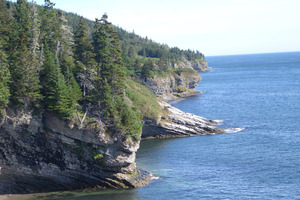 From the Forillon coast trail