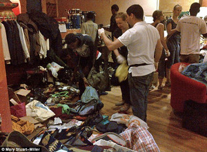 Clothes donations must be checked and sorted before being handed out.