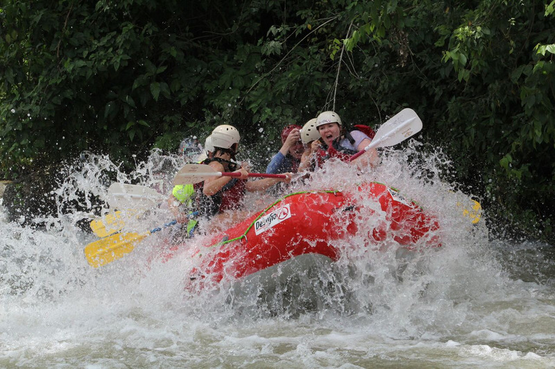 Whitewater rafting on the Balsa river