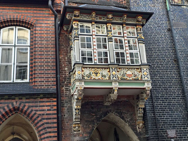 Ornate bay window