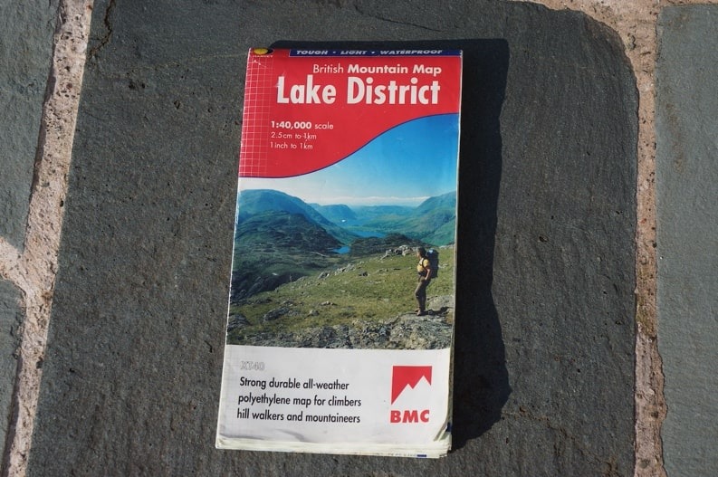 A map is essential in the mountains - I keep one in my pocket and a spare in my pack