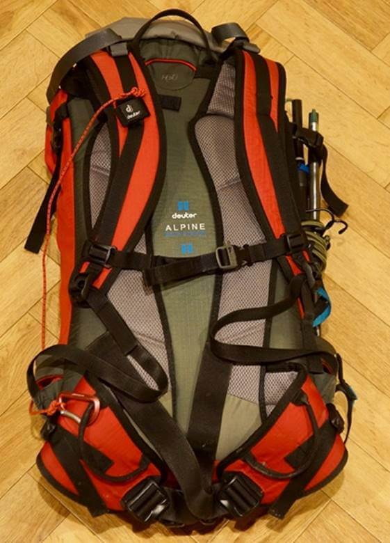 My 32-litre Deuter - for a day on the hill it does all that I want