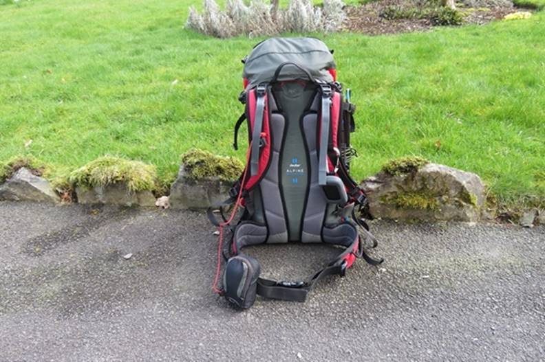 Have as little on the outside of your pack as possible - here you only have camera, GPS and poles