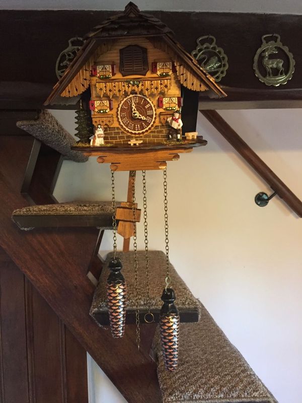 My cuckoo clock in its Yorkshire home