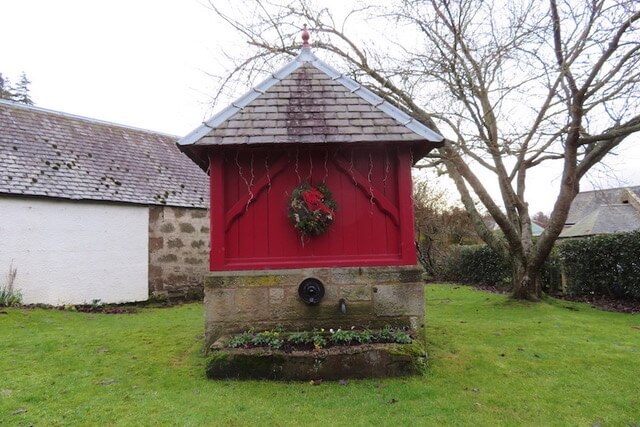 Cawdor village fountain - a perfect place to meet
