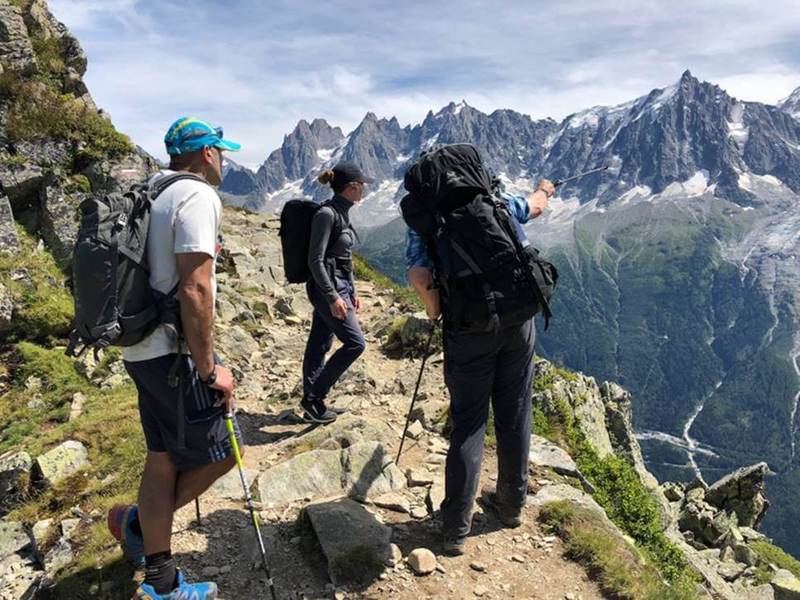 Three people, same Alpine route, three different packs - rucksacks are a matter of opinion