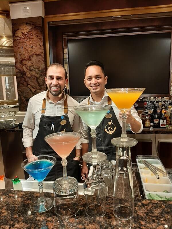 Good spirits mixologists Vicente and Mark