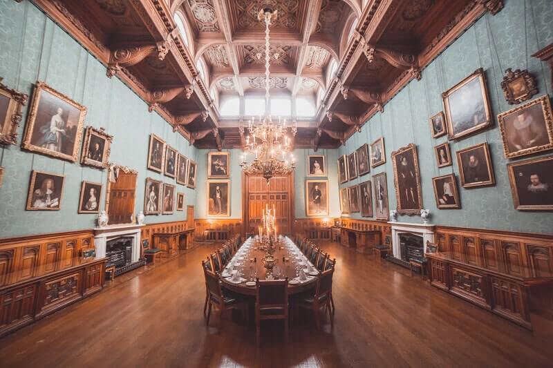 State dining room at Knowsely Hall