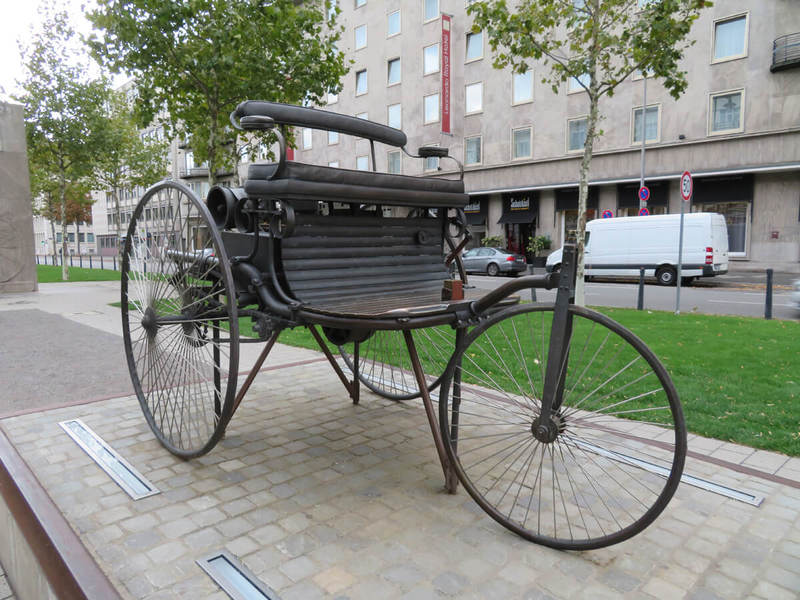 The world's first automobile created in Mannheim by Karl Benz