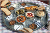 Variety of Turkish dishes