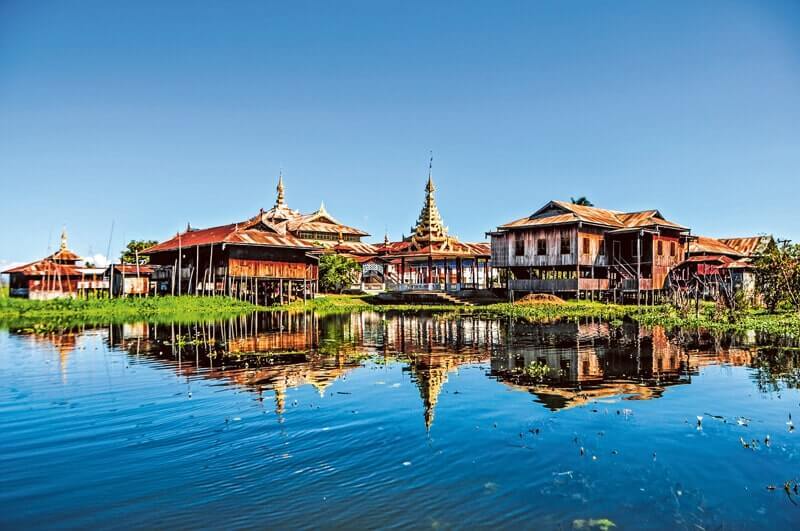Vibrant colours of Inle Lake