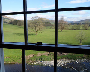 View from the dining room - Inn at Whitewell